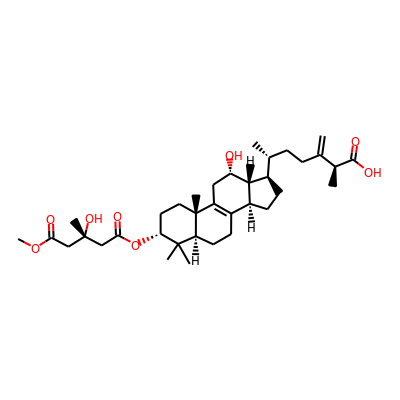 (25S,30S)-(+)-12a-hydroxy-3a-[30-hydroxy-40- methoxycarbonyl-30-methylbutyryloxy]-24-methyllanosta-8,24(31)-dien-26-oic acid