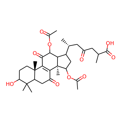 12,15-Bis(acetyloxy)-3-hydroxy-7,11,23-trioxo-lanost-8-en-26-oic acid