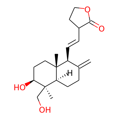 3b,19-Dihydroxylabda-8(17),11e-dien-16,15-olide