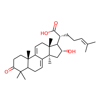 16 a -Hydroxy-3-oxolanosta-7,9(11),24-trien-21-oic acid