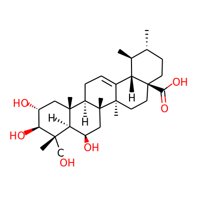 2,3,6,23-Tetrahydroxy-urs-12-en-28-oic acid