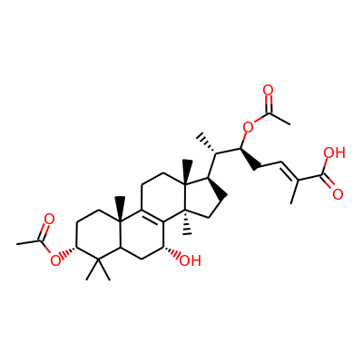 3a,22b-Diacetoxy-7a -hydroxyl-5a-lanost-8,24e-dien-26-oic acid