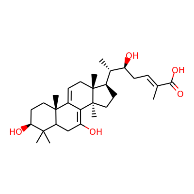 3b,15a ,22b-Trihydroxylanosta-7,9(11),24-trien-26-oic acid