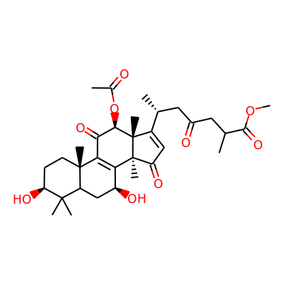 3b,7b-Dihydroxy-12b-acetoxy-11,15,23-trioxo-5 a -lanosta-8-en-26-oic acid methyl ester