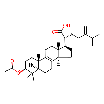 3α-Acetoxy-5α-lanosta-8,24(24′)-dien-21-oic acid