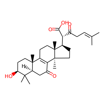 3β-Hydroxy-7,22-dioxo-5α-lanosta-8,24-dien-21-oic acid