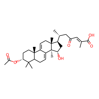 Lanosta-7,9(11),24-trien-3 a -acetoxy-15 a -hydroxy-23-oxo-26-oic acid