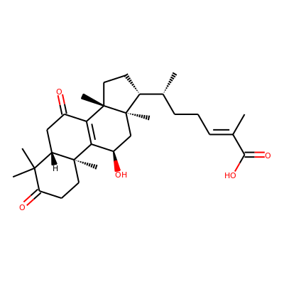 11 a -Hydroxy-3,7-dioxo-5 a -lanosta-8,24(e)-dien-26-oic acid