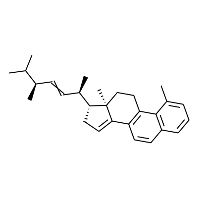 (17β,20R,22E,24R)-1-methyl-19-norergosta-1,3,5,7,9,14,22-heptaene