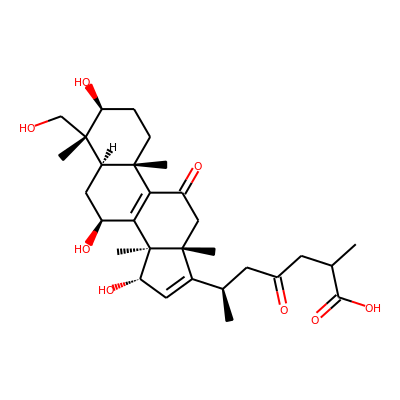 3β,7β,15α,28-Tetrahydroxy-11,23-dioxo-lanost-8,16-dien-26-oic acid
