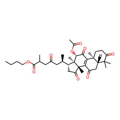 12b-Acetoxy-3,7,11,15,23-pentaoxolanost-8-en-26-oic acid butyl ester