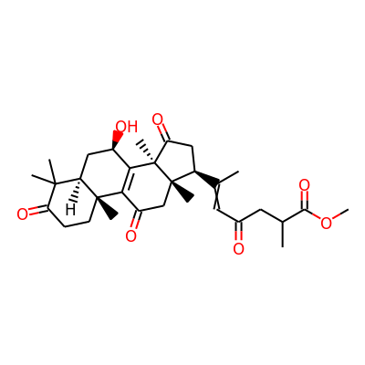 7b-Hydroxy-3,11,15,23-tetraoxolanosta-8,20e(22)-dien-26-oic acid methyl ester