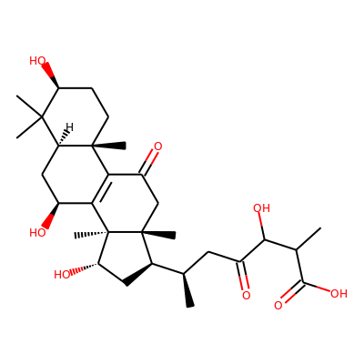 3β,7β,15α,24-Tetrahydroxy-11,23-dioxolanost-8-en-26-oic acid