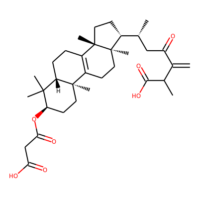 3a -Carboxyacetoxy-24-methylene-23-oxolanost-8-en-26-oic acid (carboxyacetylquercinic acidderivative 01)