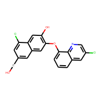 8-Chloro-3-[(3-chloroquinolin-8-yl)oxy]-6-(hydroxymethyl)naphthalen-2-ol