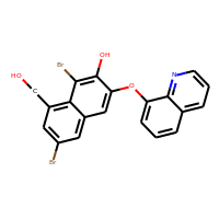 1,6-Dibromo-8-(hydroxymethyl)-3-quinolin-8-yloxynaphthalen-2-ol