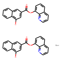 8-Quinolinolium 1'-hydroxy-2'-naphthoate, copper (II) chelate