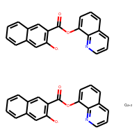 8-Quinolinolium 3'-hydroxy-2'-naphthoate, copper (II) chelate