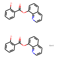 8-Quinolinolium salicylate, copper (II) chelate