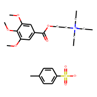 4-Methylbenzene-1-sulfonate; triethyl({2-[(3,4,5-trimethoxyphenyl)carbonyloxy]ethyl})azanium