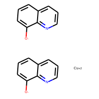 Oxine-copper