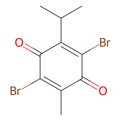 2,5-dibromo-6-isopropyl-3-methyl-1,4-benzoquinone