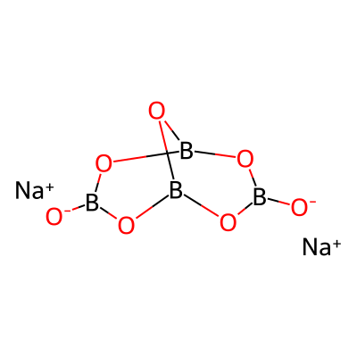 Sodium tetraborate (Na2B4O7)