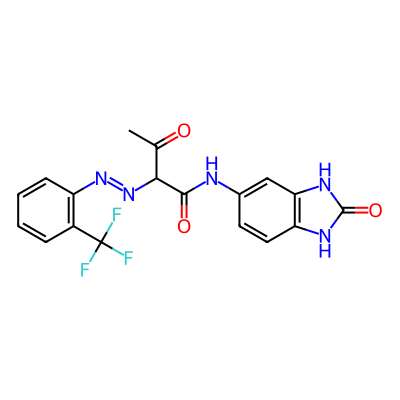 Butanamide, N-(2,3-dihydro-2-oxo-1H-benzimidazol-5-yl)-3-oxo-2-[2-[2-(trifluoromethyl)phenyl]diazenyl]-
