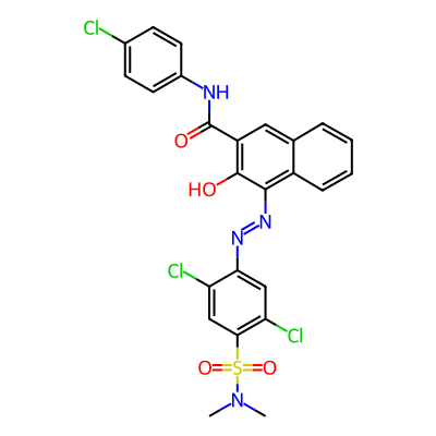 2-Naphthalenecarboxamide, N-(4-chlorophenyl)-4-[2-[2,5-dichloro-4-[(dimethylamino)sulfonyl]phenyl]diazenyl]-3-hydroxy-