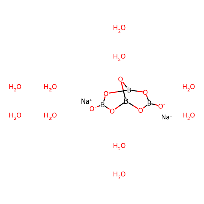 Borax (B4Na2O7.10H2O)