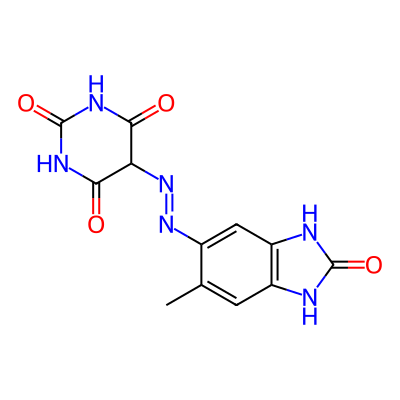 5-((2,3-Dihydro-6-methyl-2-oxo-1H-benzimidazol-5-yl)azo)barbituric acid
