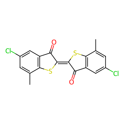 Benzo[b]thiophen-3(2H)-one, 5-chloro-2-(5-chloro-7-methyl-3-oxobenzo[b]thien-2(3H)-ylidene)-7-methyl-
