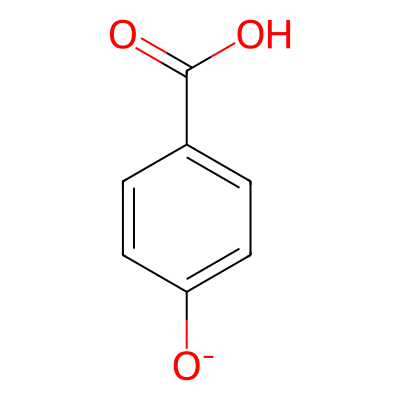 Benzoic acid, 4-hydroxy-, ion(1-)