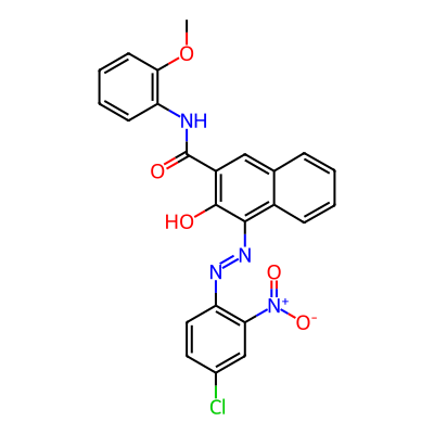 2-Naphthalenecarboxamide, 4-[(4-chloro-2-nitrophenyl)azo]-3-hydroxy-N-(2-methoxyphenyl)-